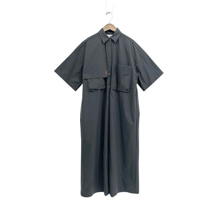 未使用品 nagonstans ナゴンスタンス half-sleeves shirt-dress ハーフ