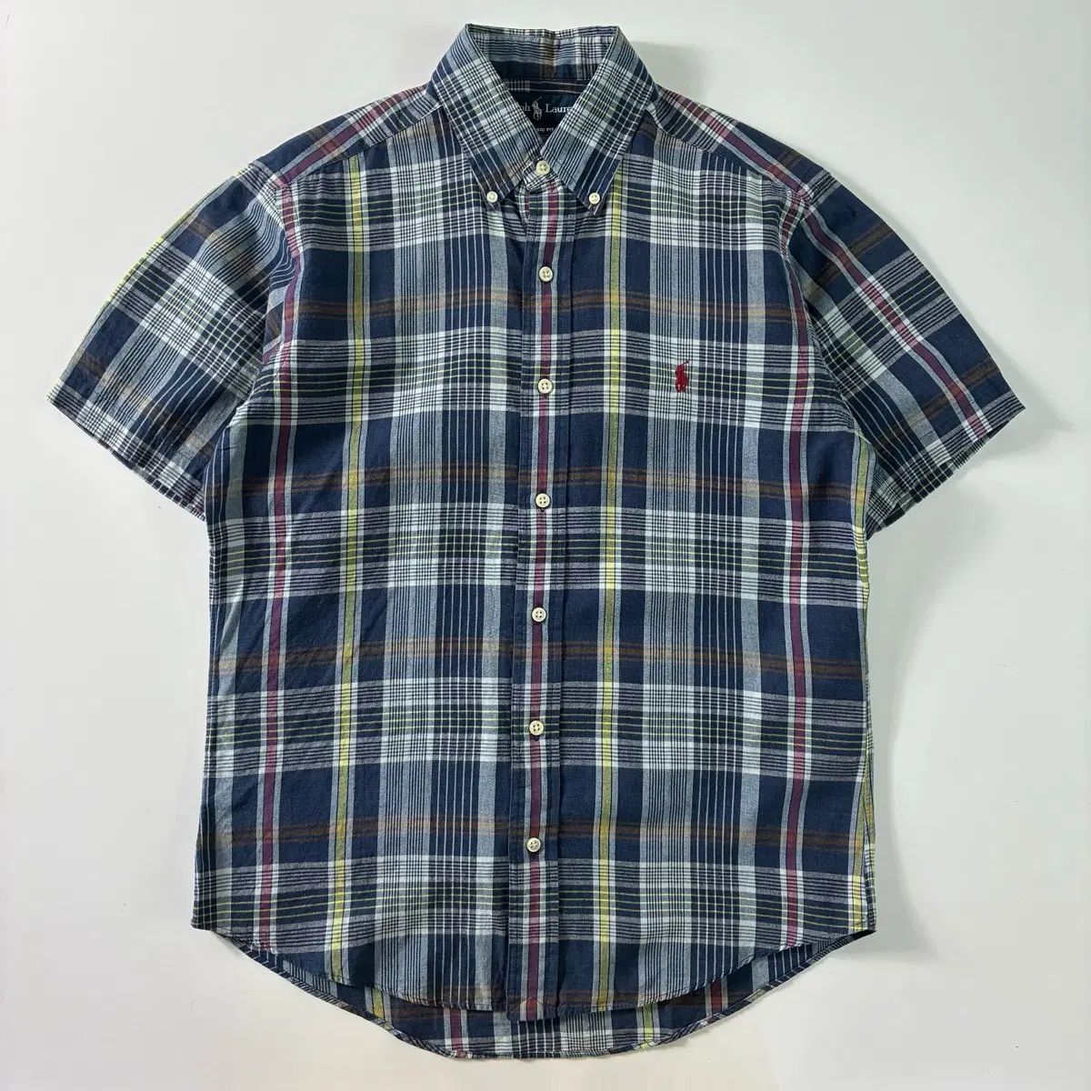 POLO ポロ ラルフローレン 刺繍 コットン タータンチェック 半袖シャツ 8,377円