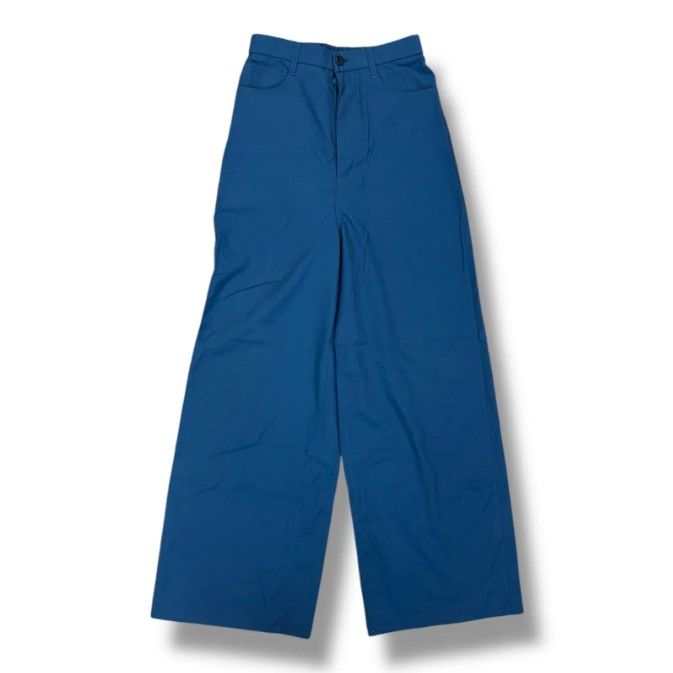 参考上代30800円 Graphpaper 23SS Dull Poplin Five Pocket Pants ポプリン5ポケットパンツ ワイドパンツ グラフペーパー GL232-40089 ブルー 00 （185MG）