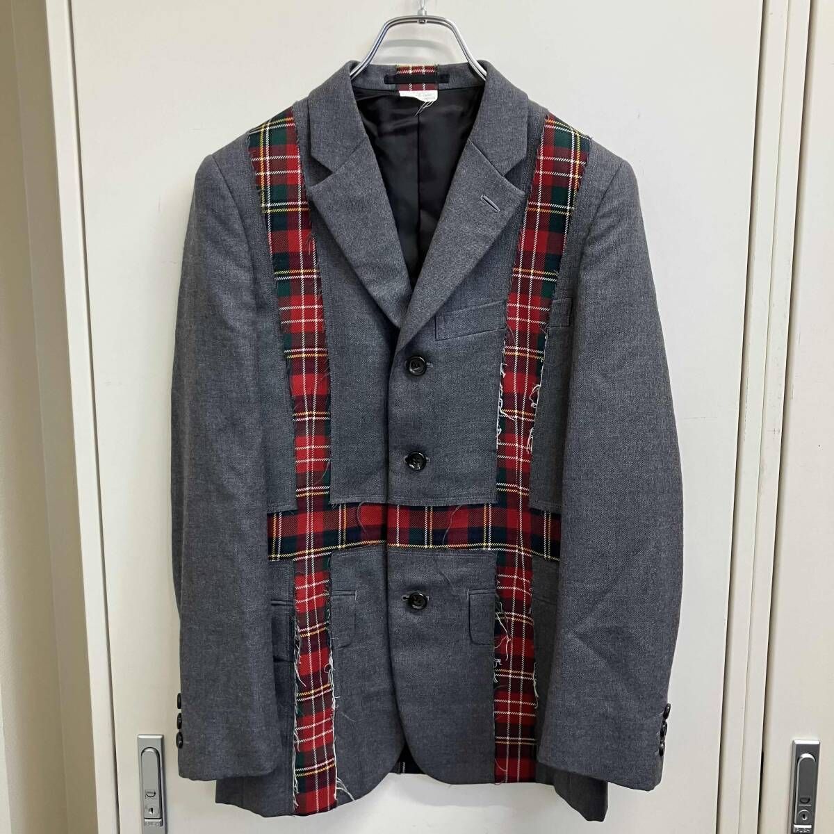 08AW COMME des GARCONS HOMME PLUS Time for Magic期 パッチデザインジャケット SS グレー系 PB-J023 コムデギャルソン オムプリュス