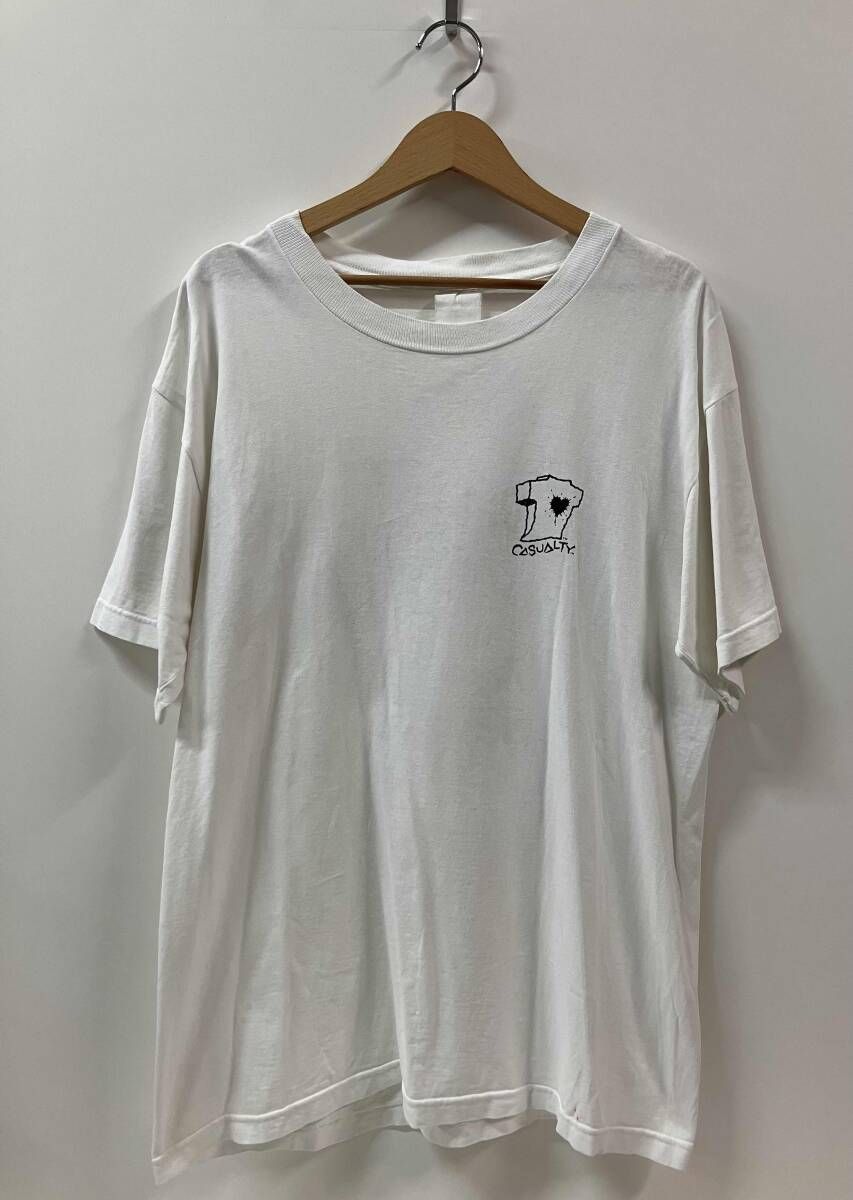 casualty カジュアルティ 半袖Tシャツ ZORLAC 90s PUSHEAD ZOMBU スカル ドクロ ホワイト 24,732円
