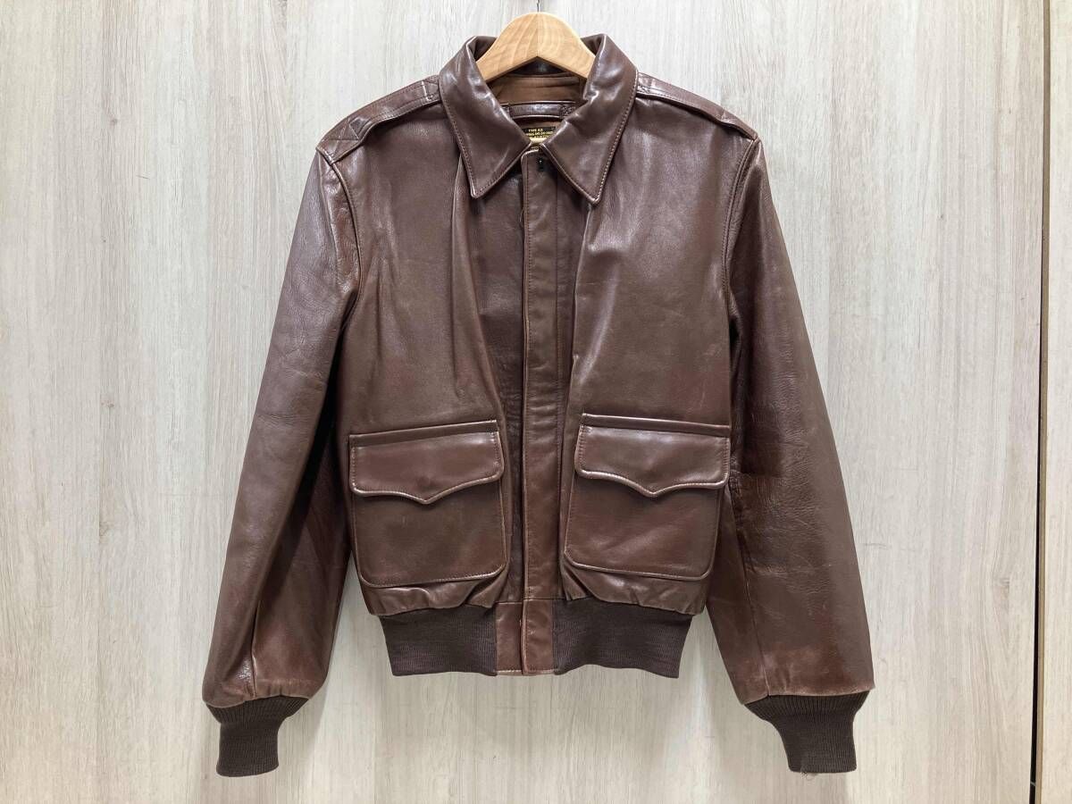 SPIEWAK スピワック サイズ表記38 A-2/42-18776P 馬革 ブラウン系 レザージャケット