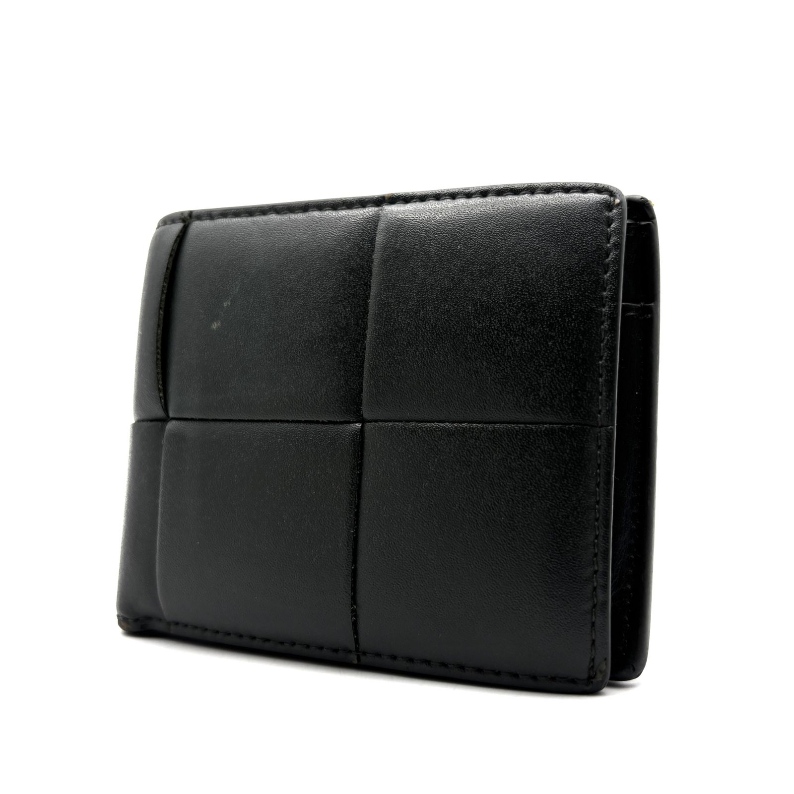美品 ボッテガヴェネタ BOTTEGA VENETA カセット マキシイントレチャート 二つ折り財布 コンパクトウォレット レザー ダークグリーン 深緑 RFID 秋 敬老の日 シルバーウィーク ハロウィン 七五三 ギフト プレゼント 29,120円