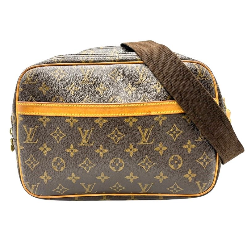 ルイ・ヴィトン LOUIS VUITTON リポーターPM M45254 ブラウン モノグラムキャンバス レディース ショルダーバッグ