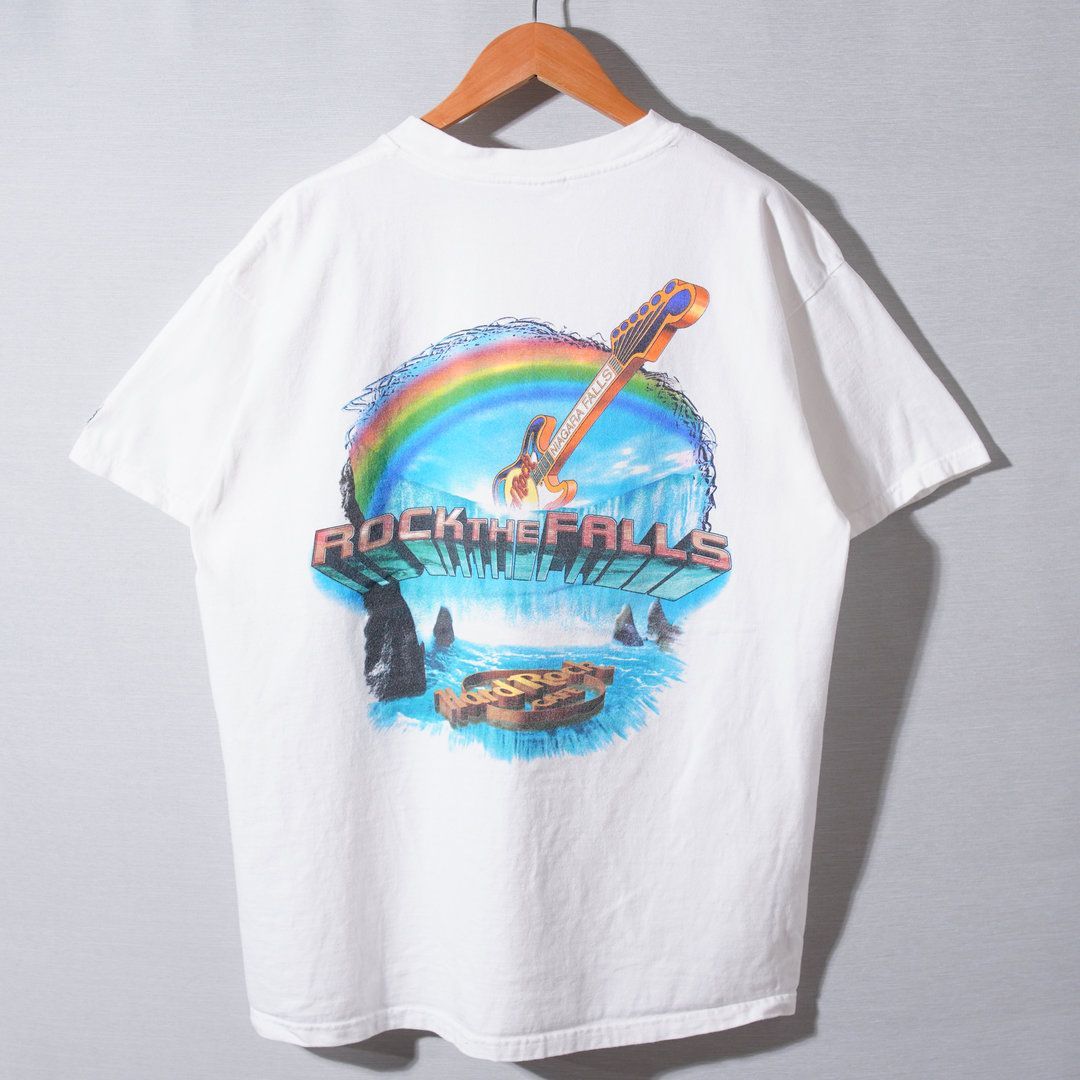 90s USA製 ハードロックカフェ Hard Rock Cafe Tシャツ L ホワイト
