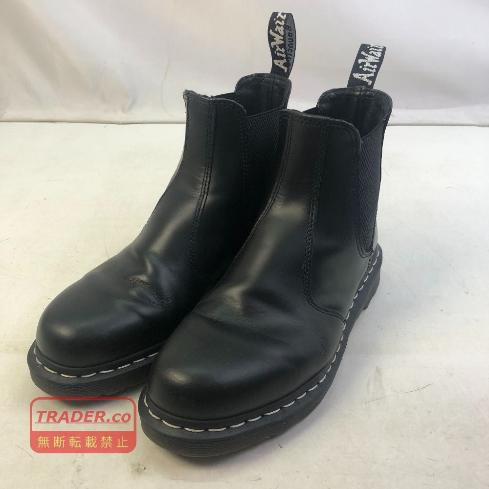 01w-7111 US10 EU43 2976 ホワイトステッチ チェルシーブーツ 靴 【中古品】
