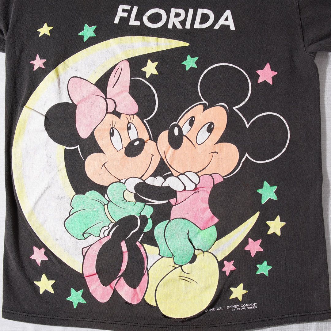 80s USA製 ディズニー Disney Tシャツ M ブラック ヴィンテージ