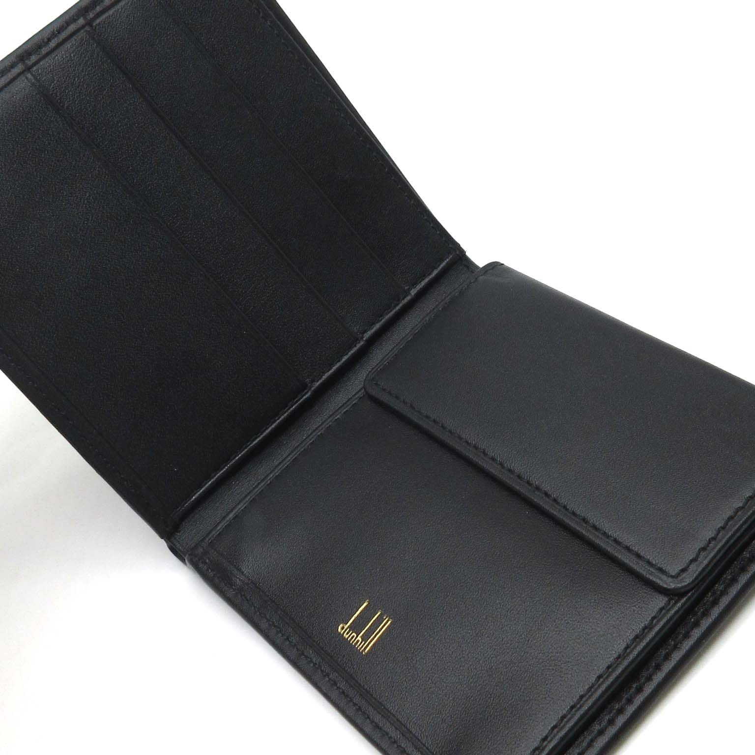 ダンヒル dunhill オックスフォード レザー 二つ折り 財布 コンパクト