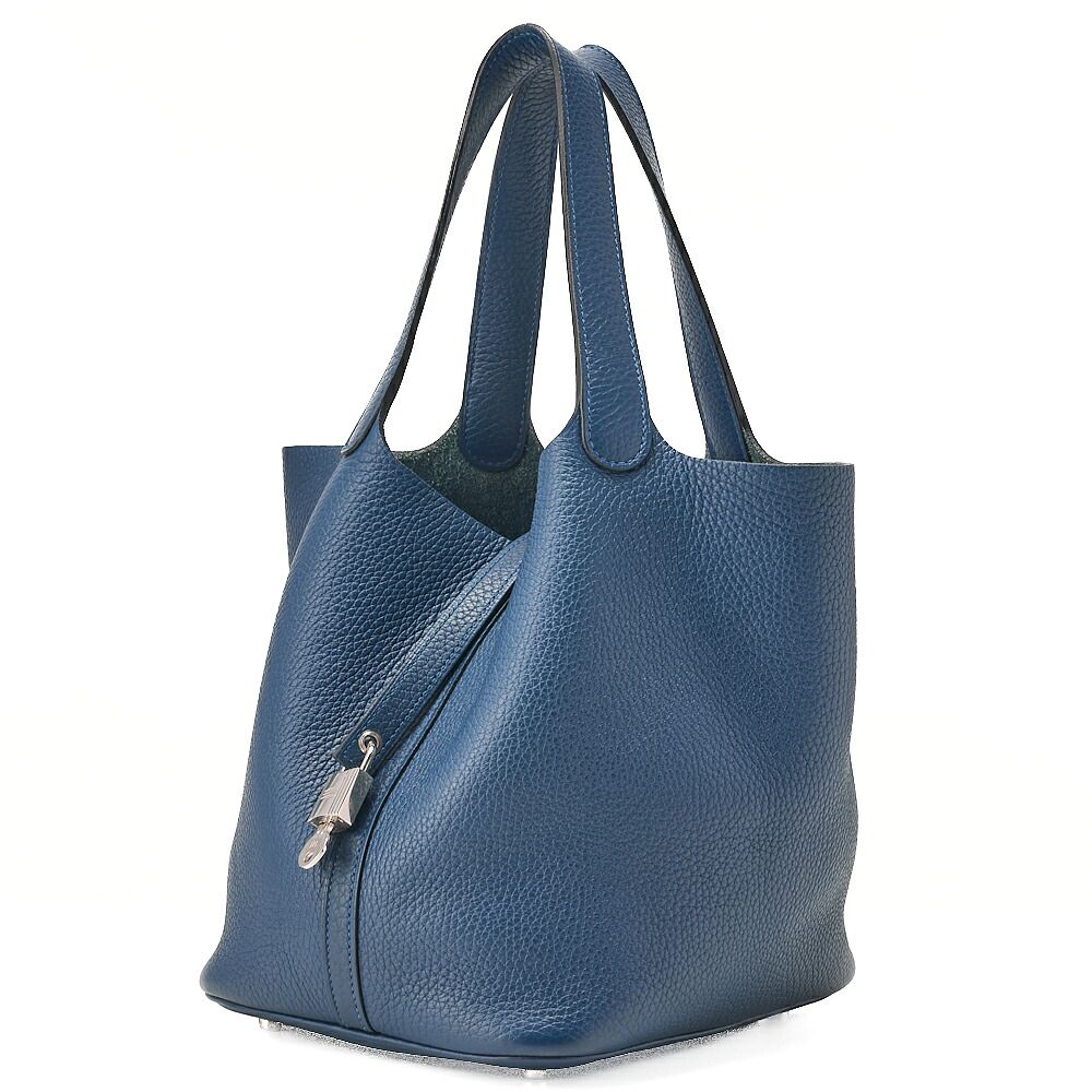 HERMES エルメス ピコタンロックMM ハンドバッグ トリヨンクレマンス コルヴェール(シルバー金具)レディース ハイブランド【中古】【送料無料】