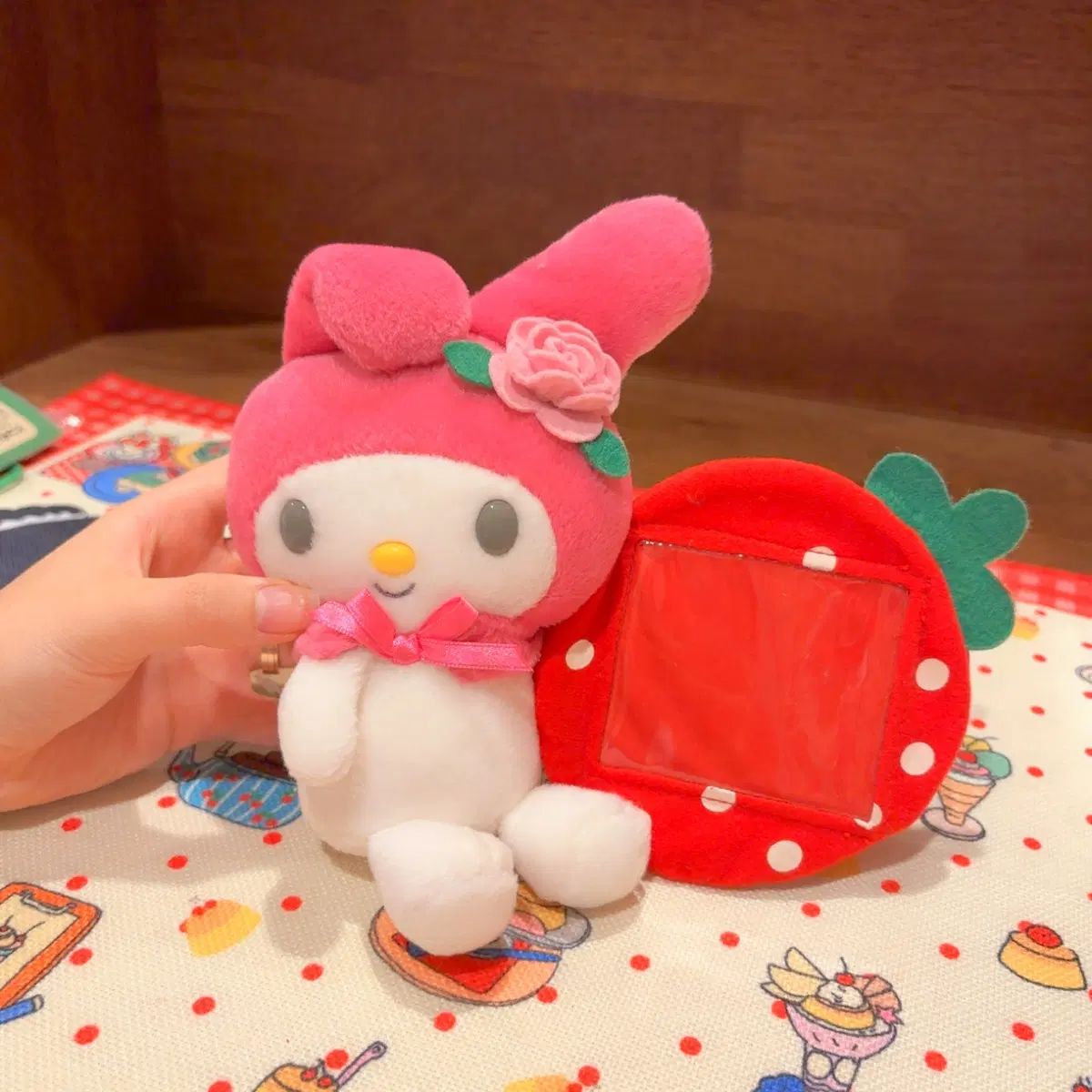 クラシック サンリオ マイメロディ いちご ぬいぐるみ 額縁
