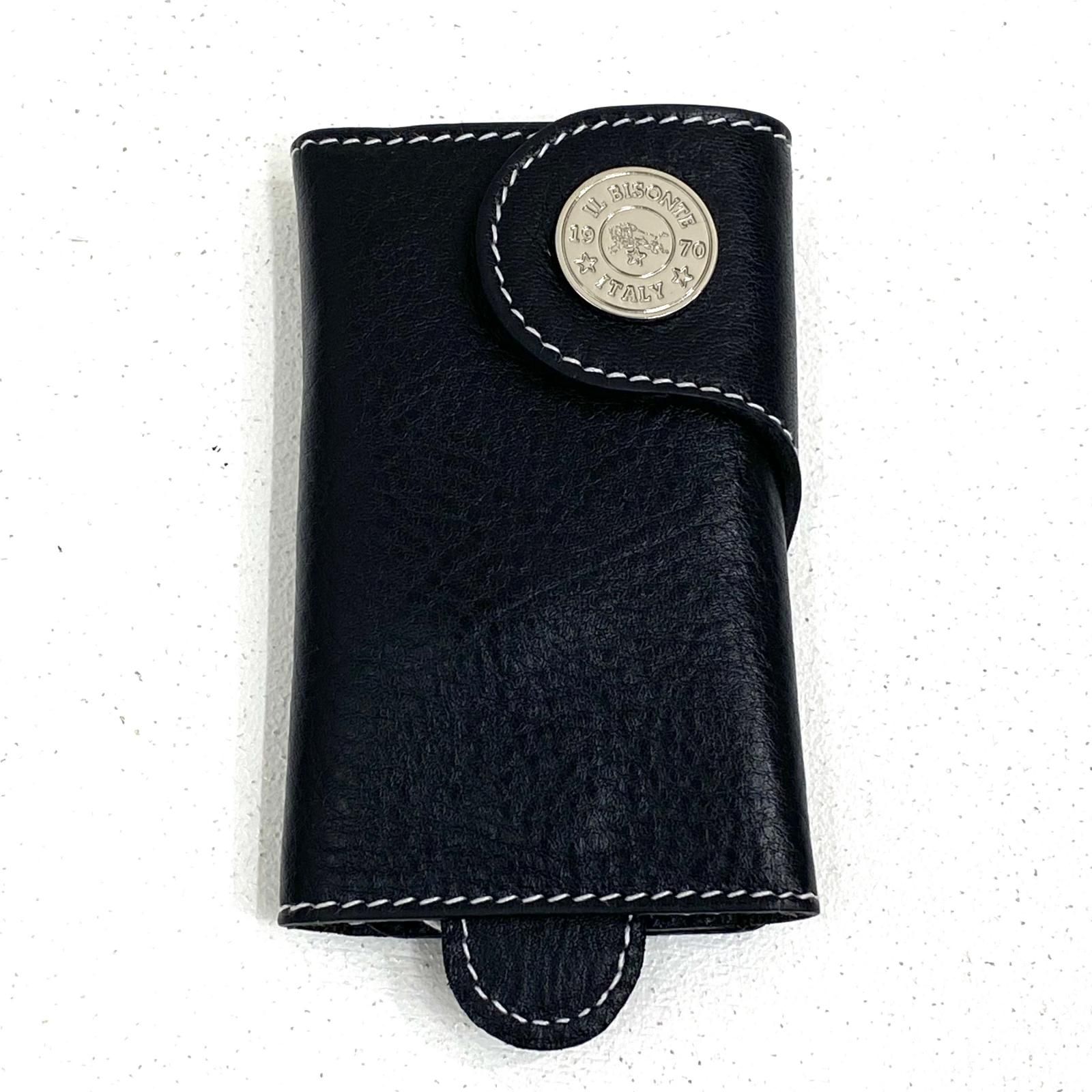 【加古川店】 中古 IL BISONTE | イルビゾンテ キーケース since1970 54252-3-06151 タグ付き　55周年限定モデル ブラック 【124】