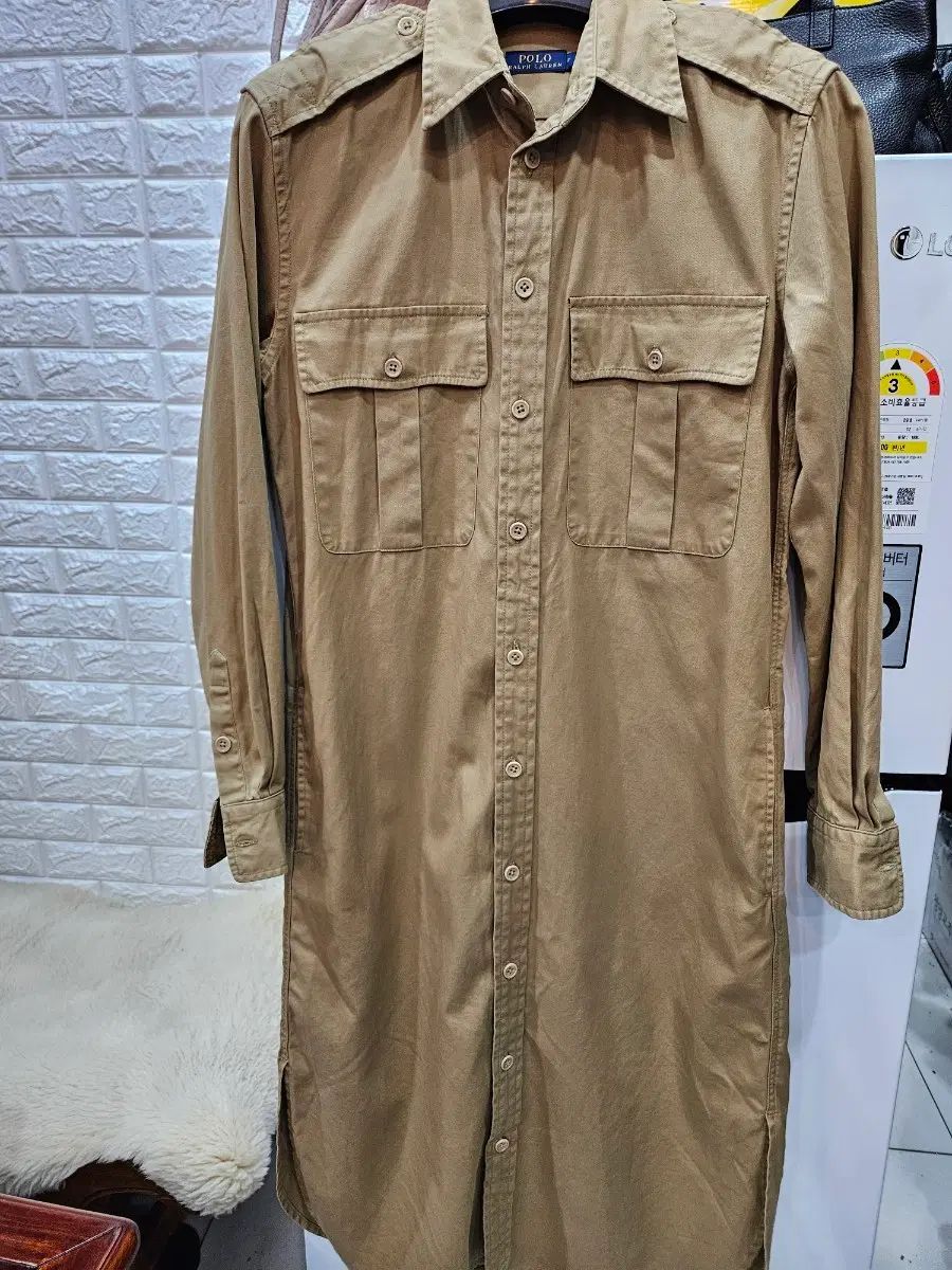 ポロラルフローレン シャツ ワンピース ベージュ 7,834円