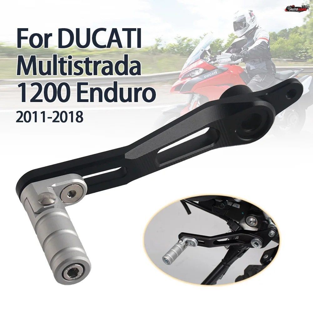 DUCATI MULTISTRADA 1200 ENDURO 2011-2018、MULTISTRADA 950 2017 2018用モーターサイクルギアシフターシフトペダルレバーセットアクセサ