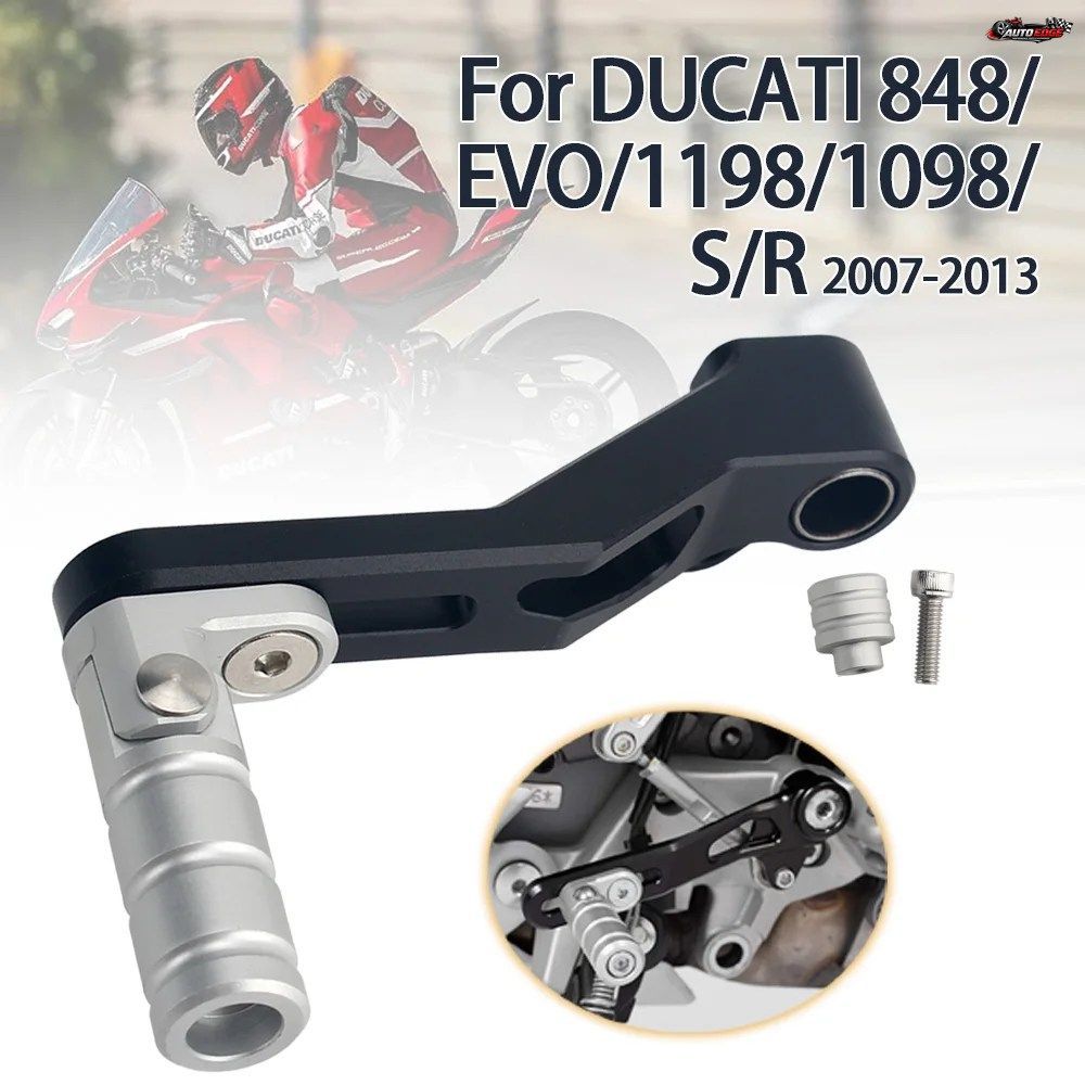 DUCATI PANIGALE 1198 1198R 1198S 1098 1098S 1098R 848 EVO 2007-2013用ギアシフターシフトレバーペダルオートバイアクセサリー