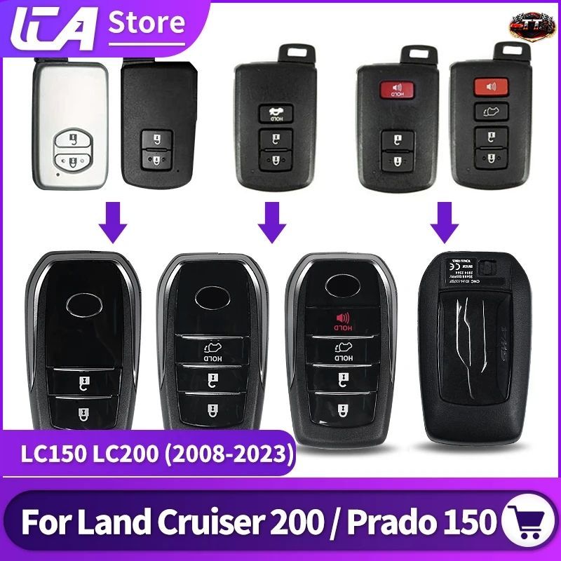 2008-2021 トヨタ ランドクルーザー 200 キーシェル改造プラド 150 リモートキーシェル 2/3/4 ボタンキーケース 8,252円