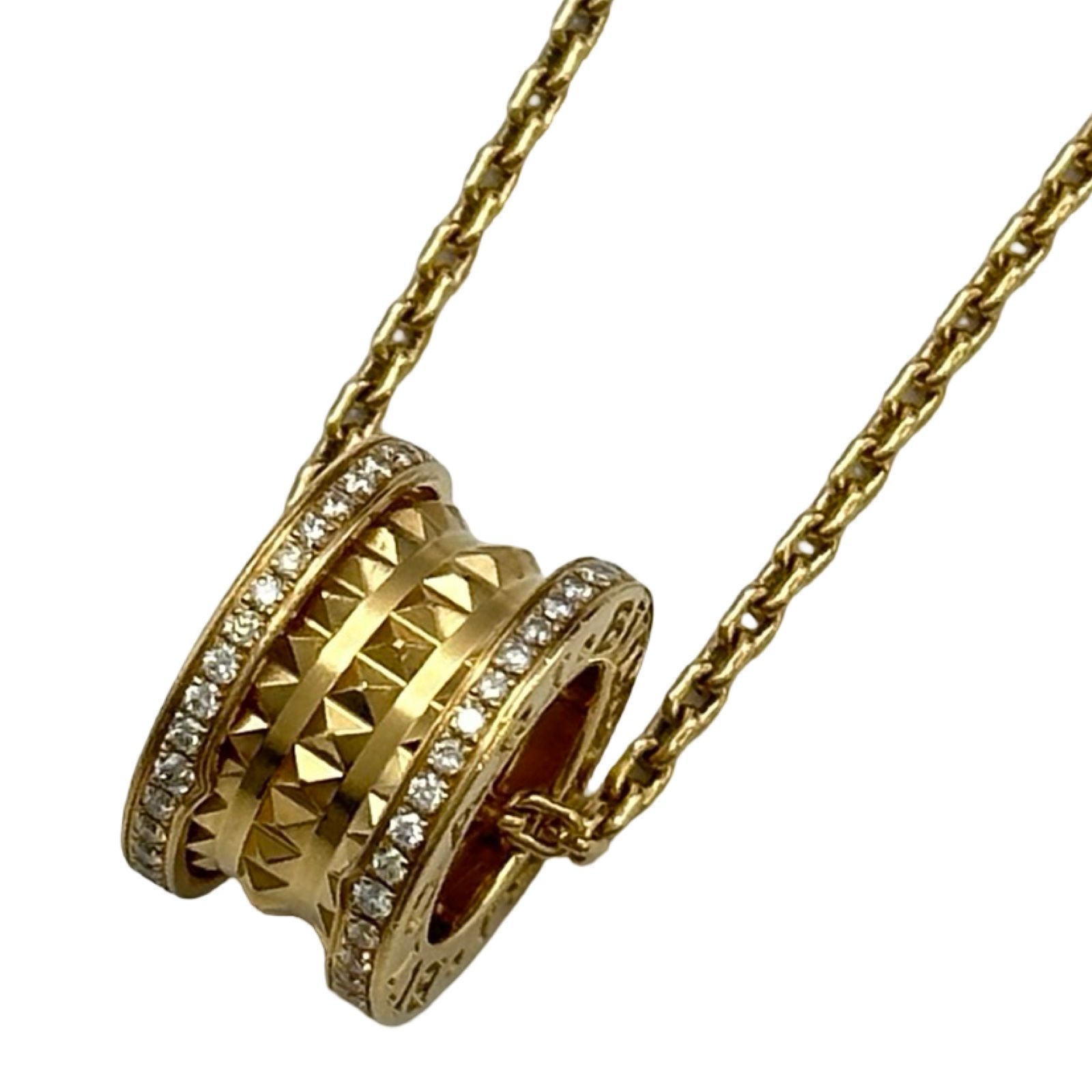 ブルガリ BVLGARI ビーゼロワンロックネックレス ゴールド AU750 ダイヤモンド ジュエリー 390,150円