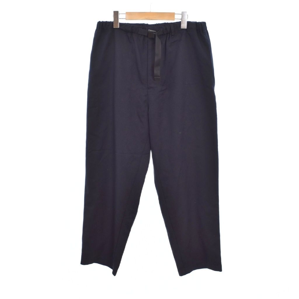 ザエンノイプロフェッショナル The ennoy Professional ENNOY 25SS WOOL BLEND RIP STOP EASY PANTS ウールブレンド リップストップ イージーパンツ M 紺 ネイビー SS25BRENPT03LP