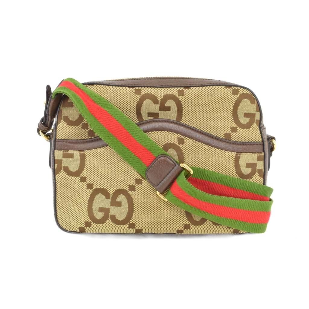 グッチ GUCCI ジャンボGG ショルダーバッグ メッセンジャーバッグ ベージュ 675891 ☆AA★