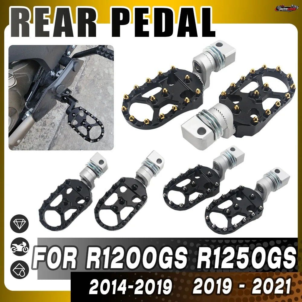 BMW R1200GS LC ADV 2014-2019 GSA1250 R1250GS LC ADV 2023 用モーターサイクルリアフットペグ調整可能延長ローダウンフットレストペグ