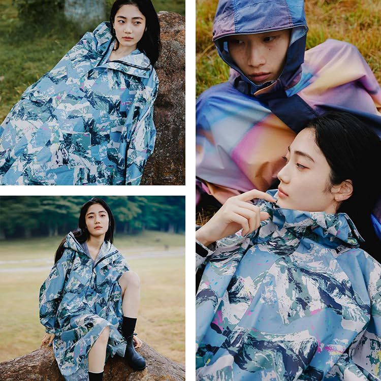 【FUJI ROCK FESTIVAL‘26 × KiU】スタンダードレインポンチョ STANDARD RAIN PONCHO KiU キウ フジロック 防水 耐水 レインコート スリーブポンチョ FUJIROCK フェス コラボ おしゃれ a6032e72