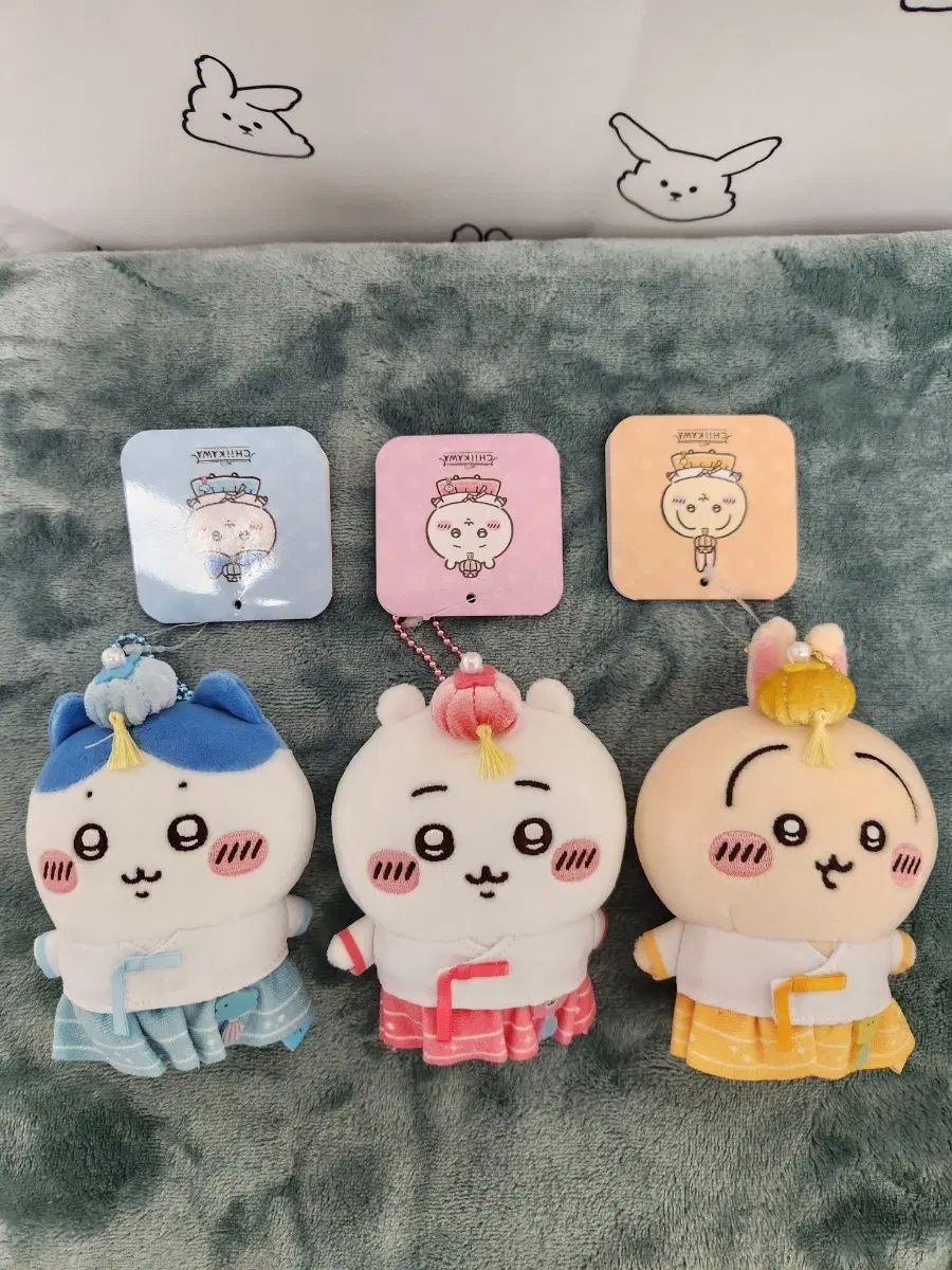 (送料無料※メルカリshop取引では対象外)ちいかわ 韓国 チマチョゴリ ぬいぐるみ キーホルダー 3種 まとめ