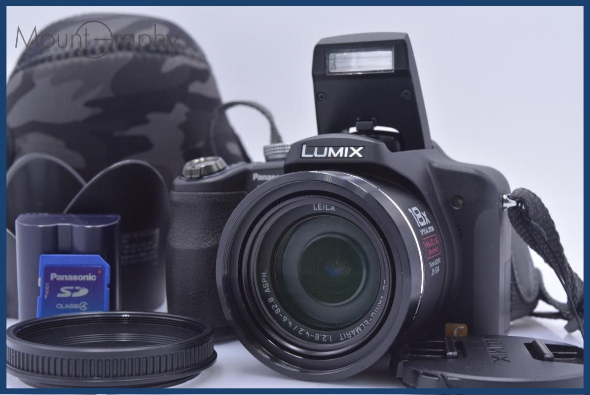 【動作保証】 パナソニック Panasonic LUMIX DMC-FZ18 18x バッテリー、ストラップ、メモリカード、ケース、レンズフード付 同梱無料 #am9511