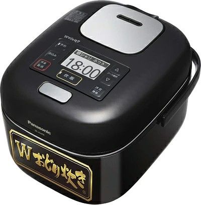 【展示品】パナソニック 炊飯器 3合 一人暮らし 可変圧力IH Wおどり炊き シャインブラック SR-JW058-KK　福島南倉庫