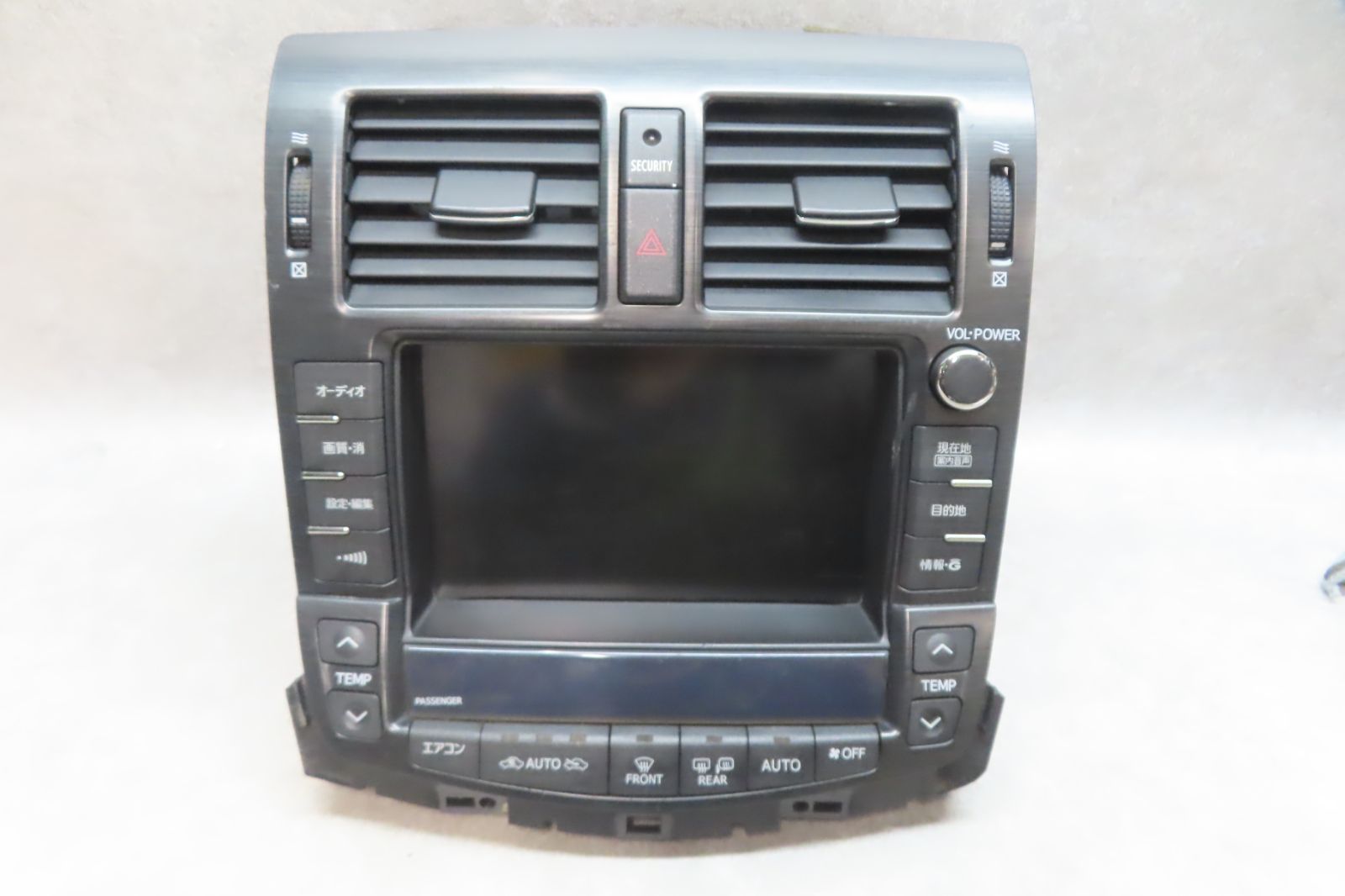動作保証付★F7255/トヨタ クラウン GWS204/GRS200/GRS201/GRS202/GRS204　86111-30720　HDDナビ マルチモニター　ステー付　本体のみ