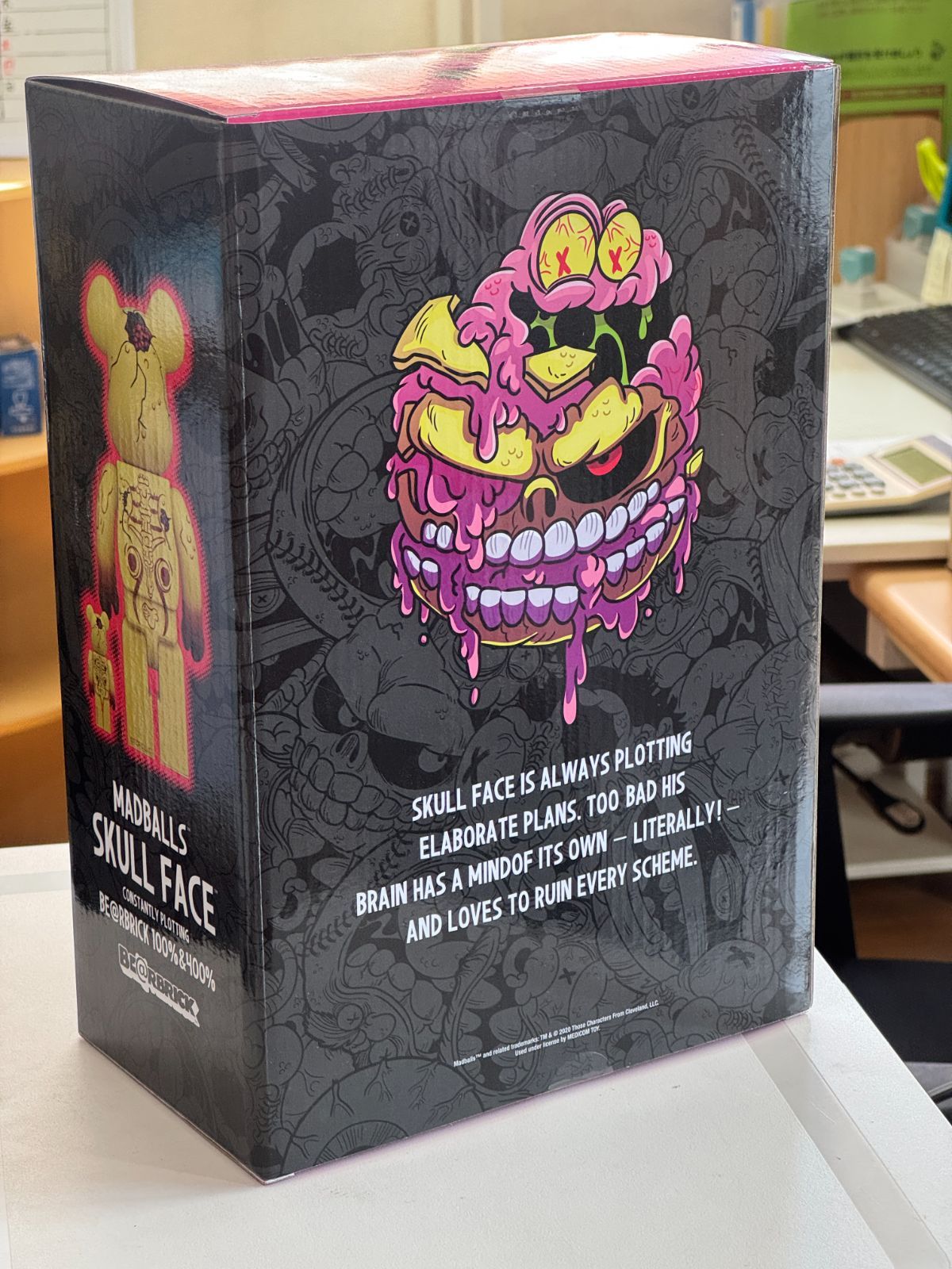 【新品未使用】BE@RBRICK SKULL FACE 100％ & 400％