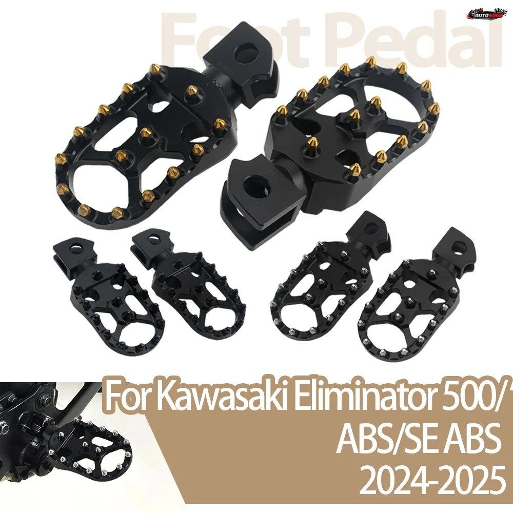 カワサキ エリミネーター 500 SE ABS 2024 2025 用 フロントフットレスト オートバイ用 360度調整可能 回転式フットペグ フットレスト 10,570円