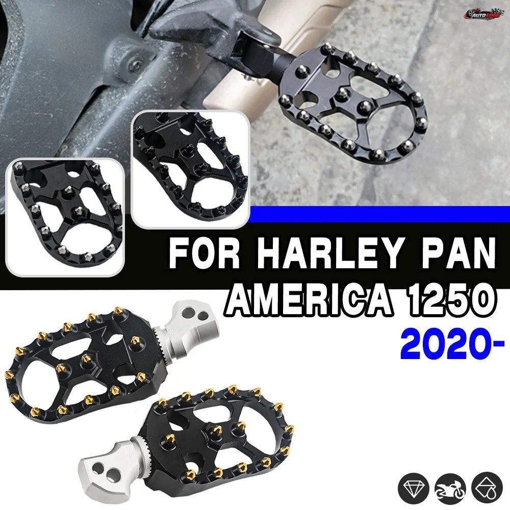 CNC 360°回転フットレストフットペグパッセンジャーリアフットペグハーレーパンアメリカ1250 PA1250S 1250スペシャル2020年モデル用