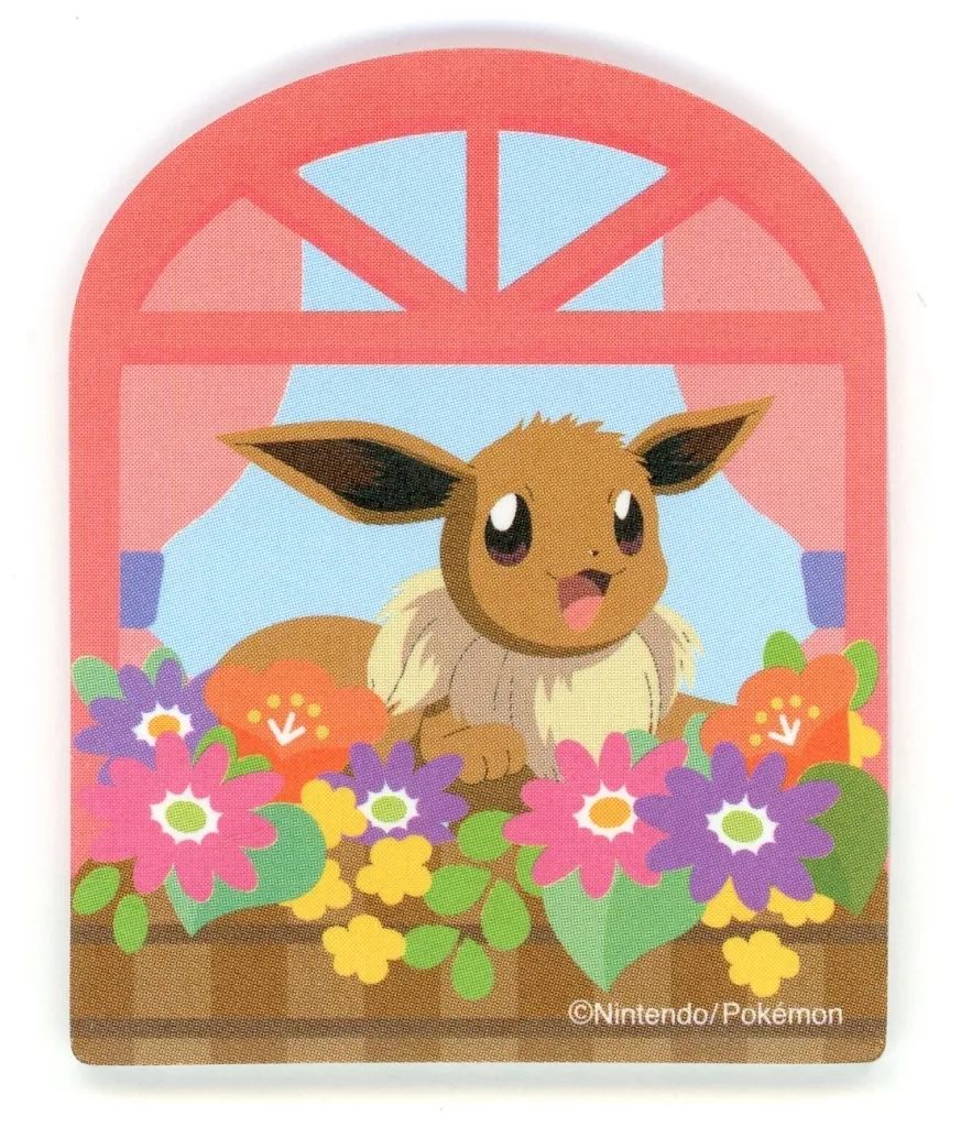 [Used] Notebook/ Memo Pad Eevee (Window) Die-cut Sticky Note “Pokemon”