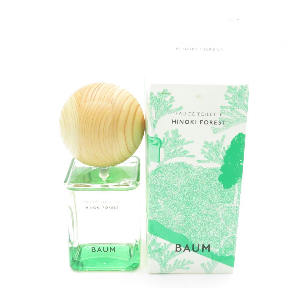 美品 BAUM バウム ヒノキ フォレスト オードトワレ 60ml 香水 フレグランス 残量多 BN6548AF