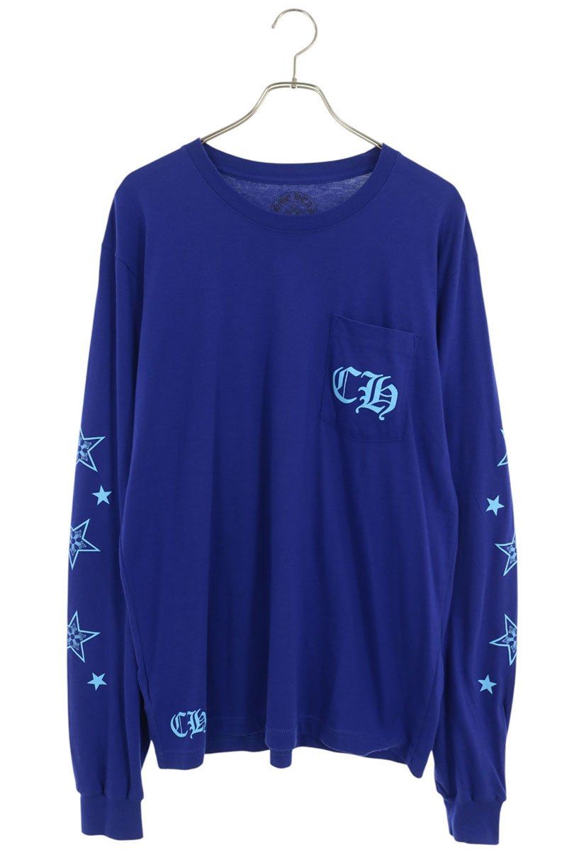 クロムハーツ CH L/S /1 スターバックプリント長袖カットソー メンズ L