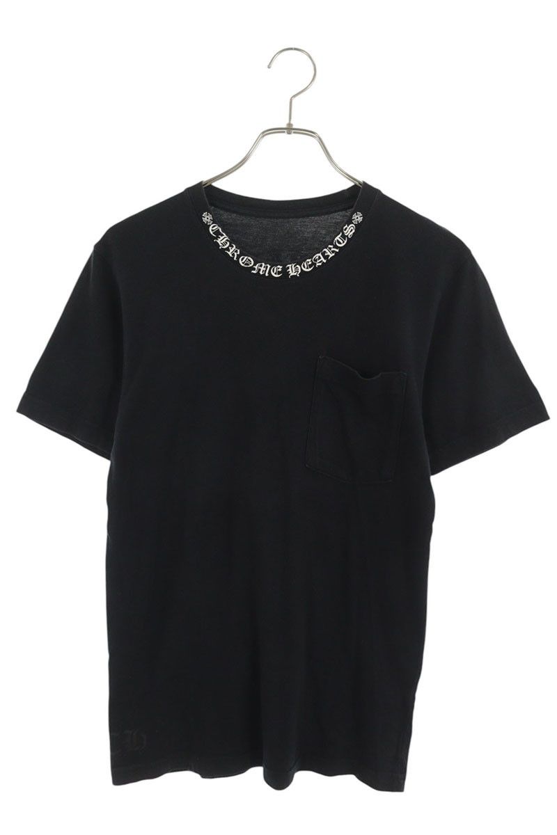 クロムハーツ CH T-SHRT 1 ネックロゴプリントTシャツ メンズ S