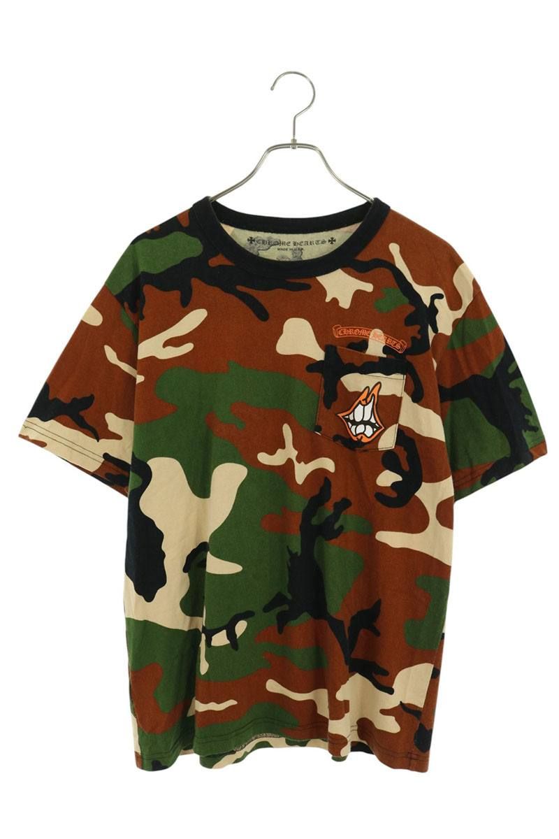 クロムハーツ PPO CAUTION T-SHRT MATTY BOYプリントカモフラ柄Tシャツ メンズ XL