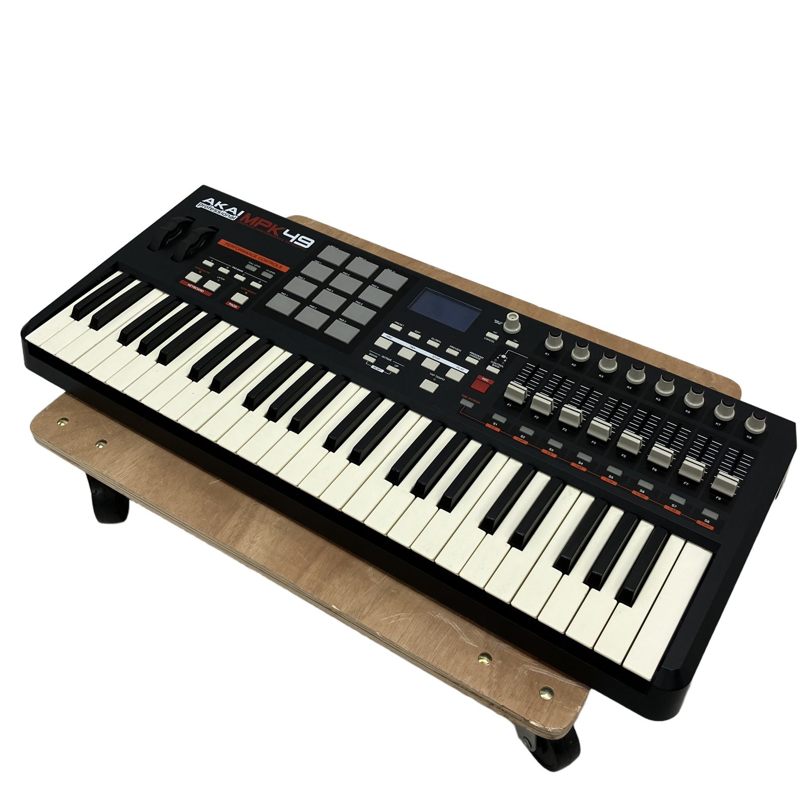 AKAI MPK49 USB/MIDIキーボードコントローラー 49鍵 DTM DAW MPCパッド 音楽制作 アカイ ジャンク C11474109
