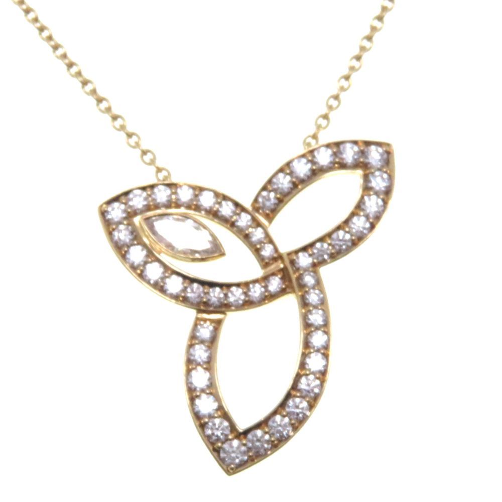 HARRY WINSTON ハリーウィンストン リリークラスターNC/PG/D/8.1g PEDRMQRFLC ネックレス K18ピンクゴールド K18PG/ダイヤモンド ダイヤモンド ゴールド レディース【中古】431 415,800円