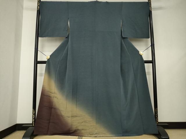 平和屋着物●色留訪問着　霞文　暈し染め　正絹　逸品　AABL7256ck