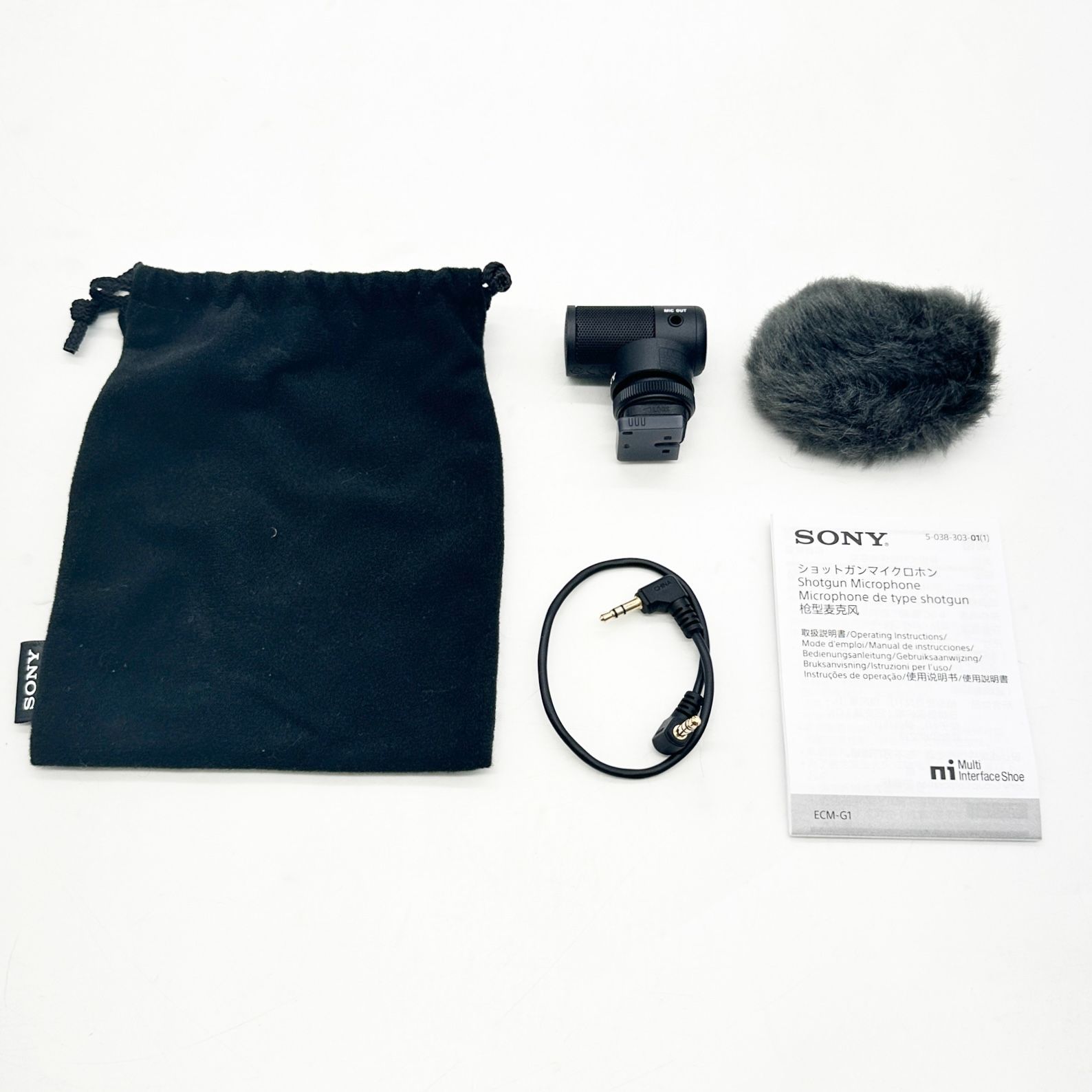 【中古・美品】 SONY ショットガンマイクロホン ECM-G1 №1733