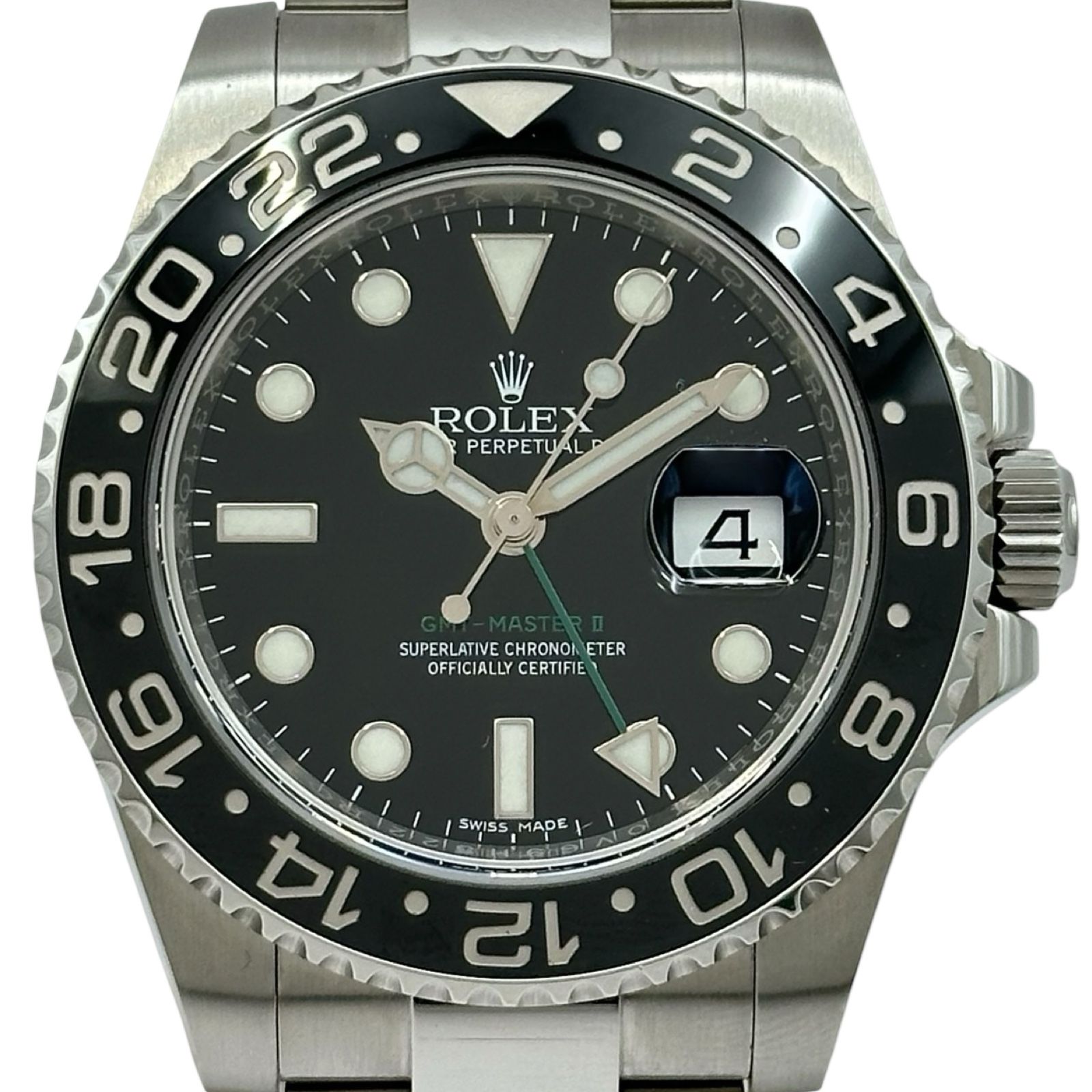 ロレックス ROLEX GMTマスター2 116710LN ブラック ステンレススチール 自動巻き メンズ 腕時計 800,450円