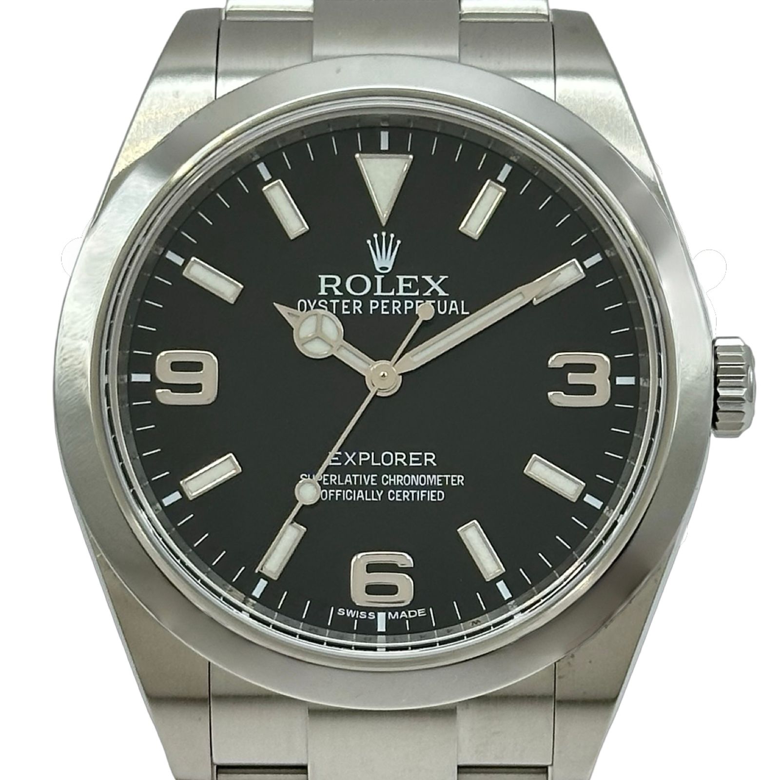 ロレックス ROLEX エクスプローラー1 214270 ブラック ステンレススチール 自動巻き メンズ 腕時計