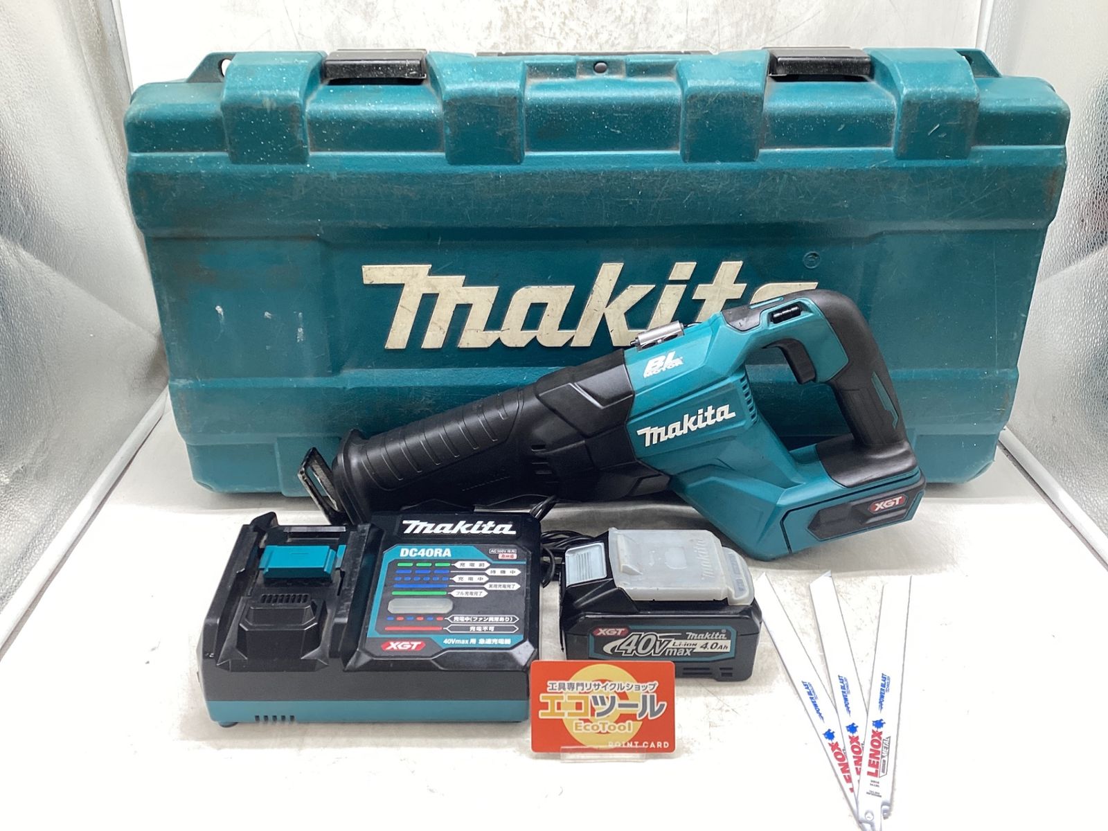 【中古品】Makita/マキタ JR001G ☆ レシプロソー バッテリー1個・ケース付き [IT_L59NG][豊田][M04]