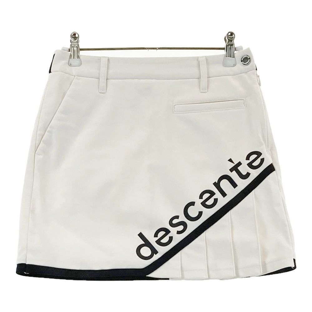 サイズ：S DESCENTE GOLF デサントゴルフ プリーツ切替 裏起毛 スカート ホワイト系 [240101747817] ゴルフウェア レディース ストスト