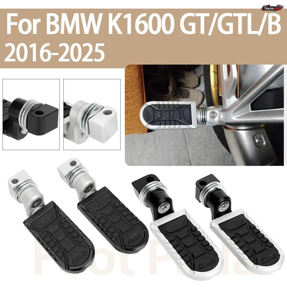 BMW K 1600 GRAND AMERICA K1600 GT K 600GTL K 1600B パッセンジャー用滑り止めフットボード オートバイ用調節可能フットペグ フットレス