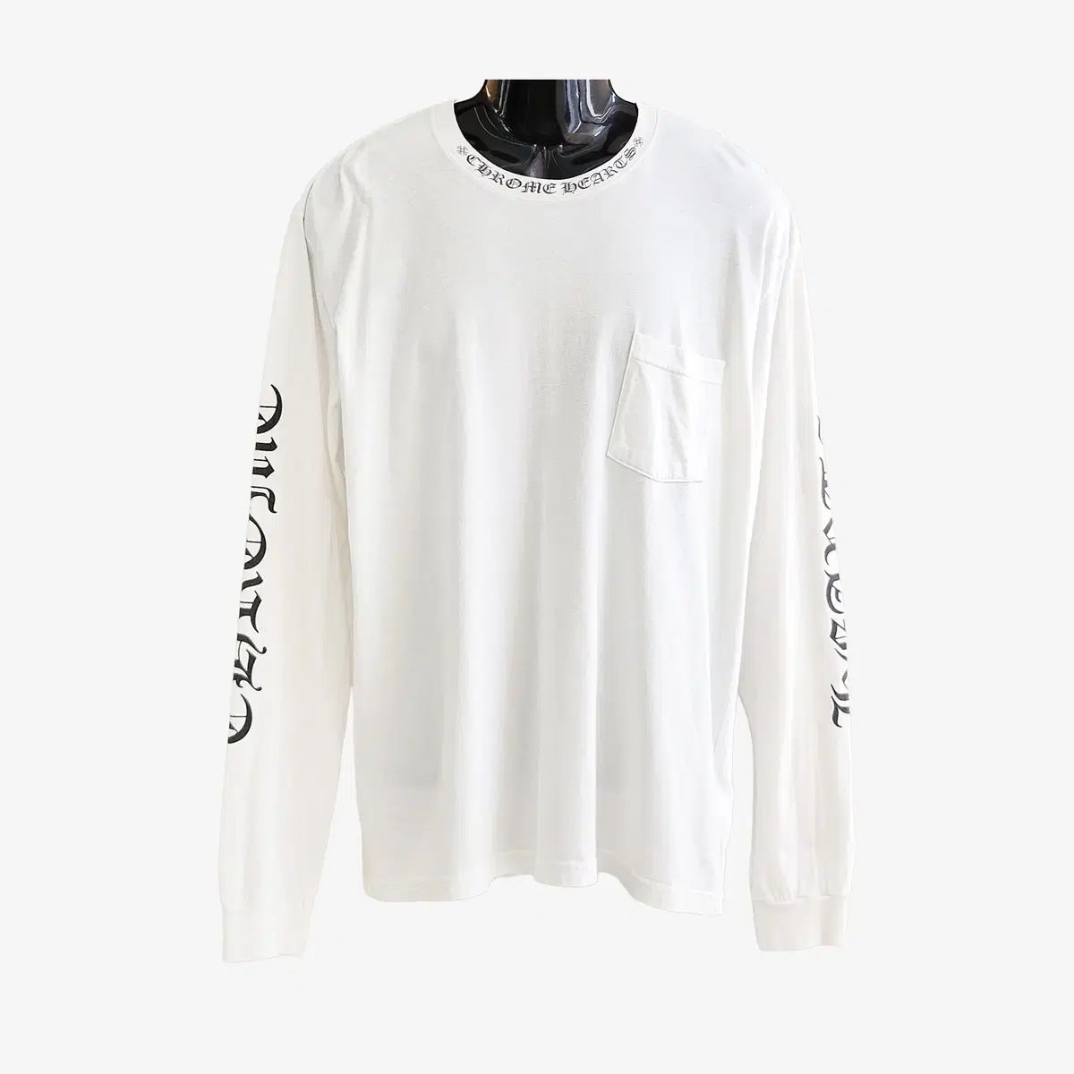 CHROME HEARTS クロムハーツ ネック レタリング Tシャツ XL 白 GVD64HTV