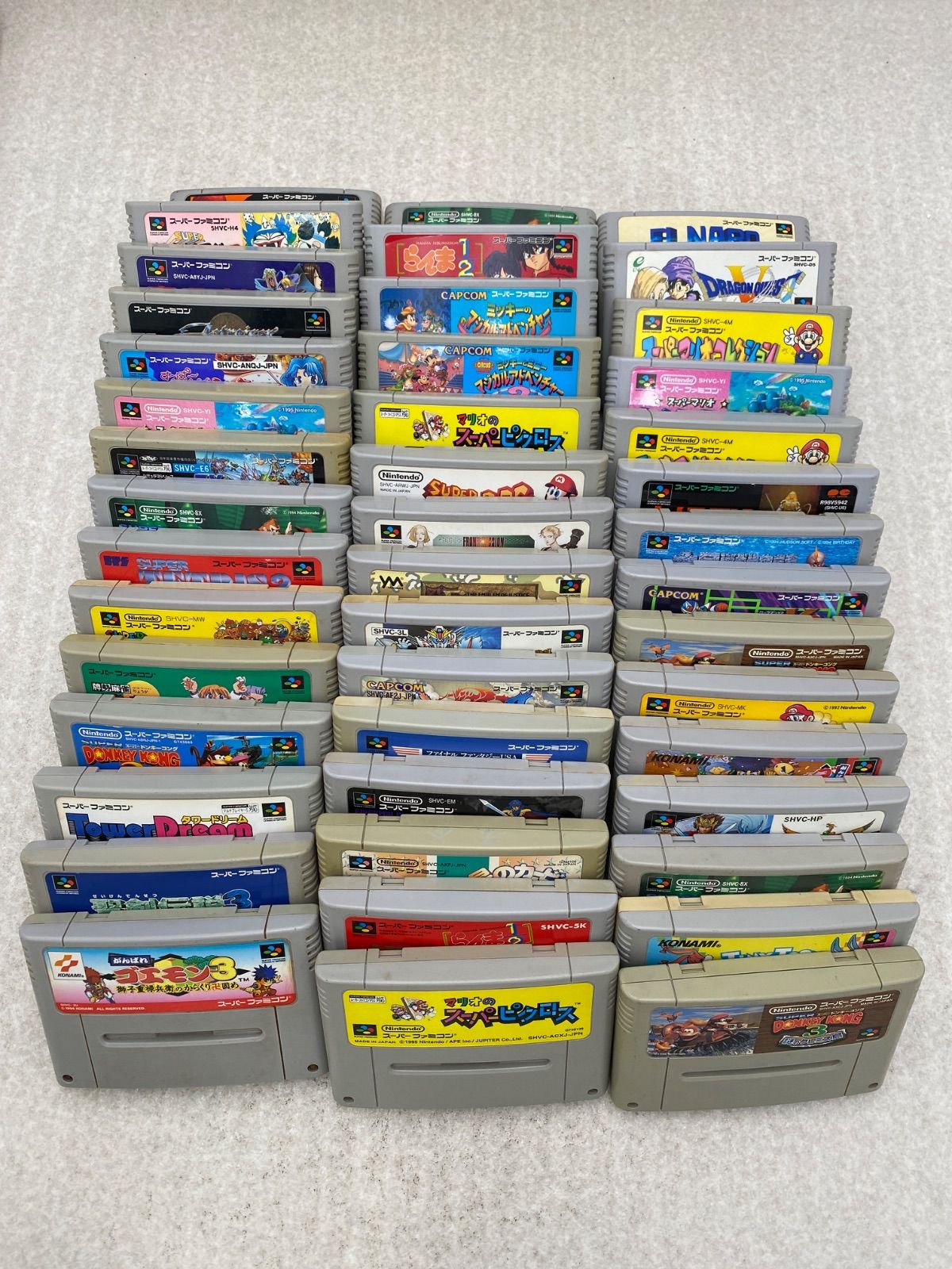 スーパーファミコンソフト　まとめ売り　45点 6,474円