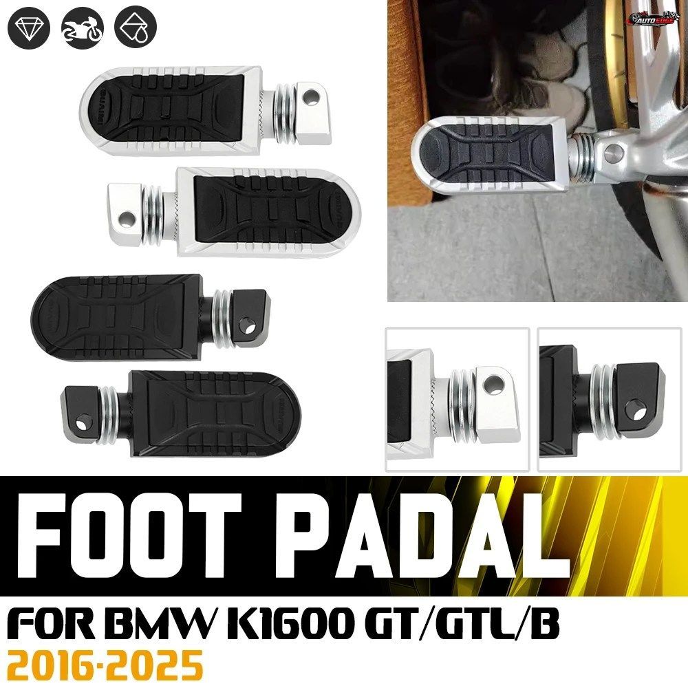 BMW K 1600 GT GTL B K 1600 GRAND AMERICA K1600GTL用調整式リアフットレスト、回転式パッセンジャー用モーターサイクルフットペグレスト