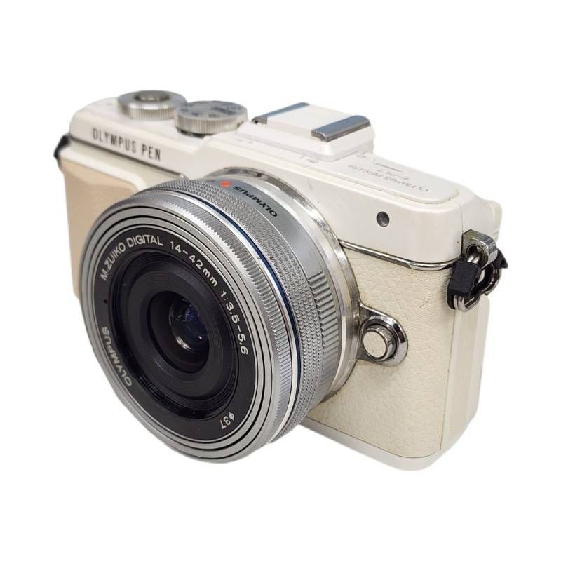 OLYMPUS デジタル一眼レフカメラ E-PL7 レンズキット M.ZUIKO DIGITAL ED 14-42mm F3.5-5.6 EZ ホワイト 動作確認済 【中古】 22607K465