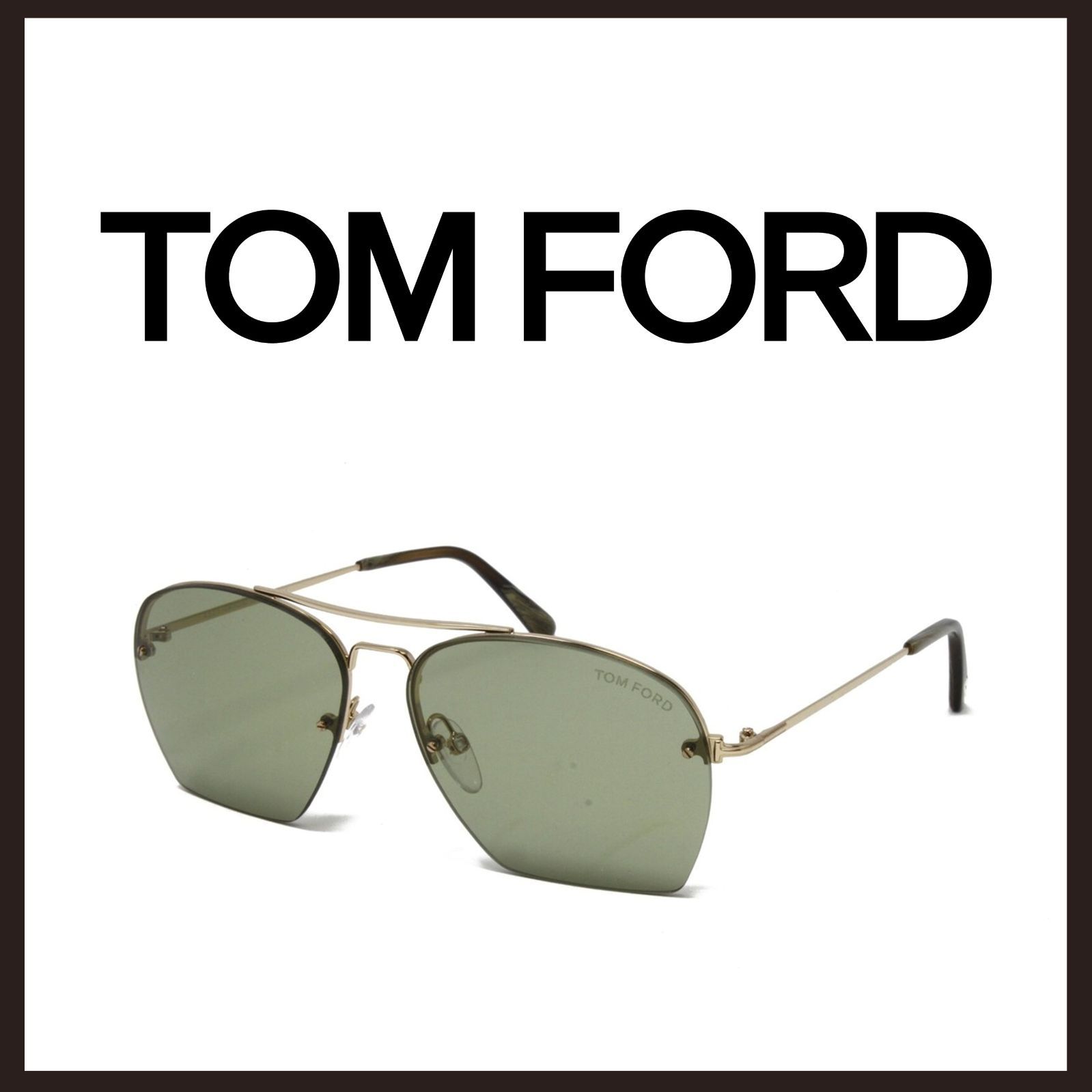 新品 未使用 トムフォード ウェラン メタルフレーム サングラス ゴールド【TOM FORD】ダブルブリッジ アイウェア